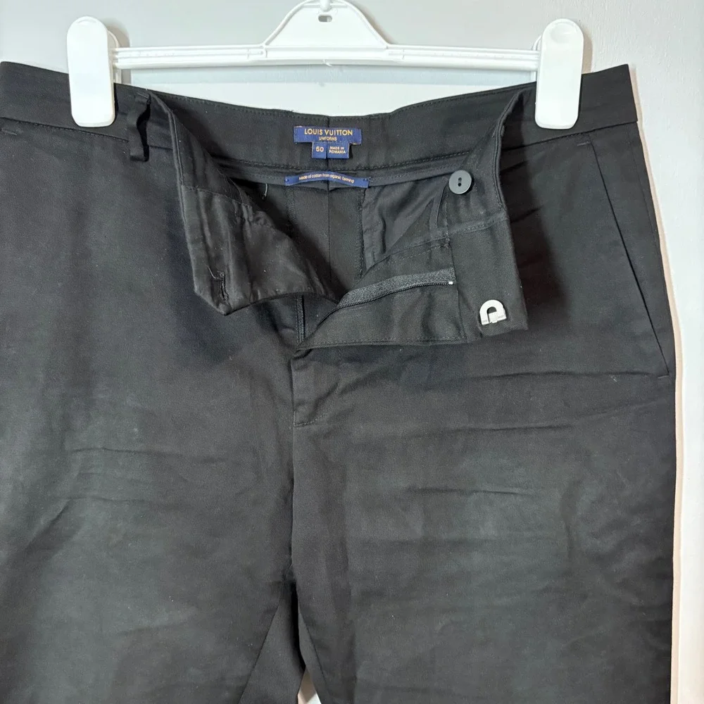 LOUIS VUITTON Uniforms Black‎ Pants Organic Farming Made In Romania size 50